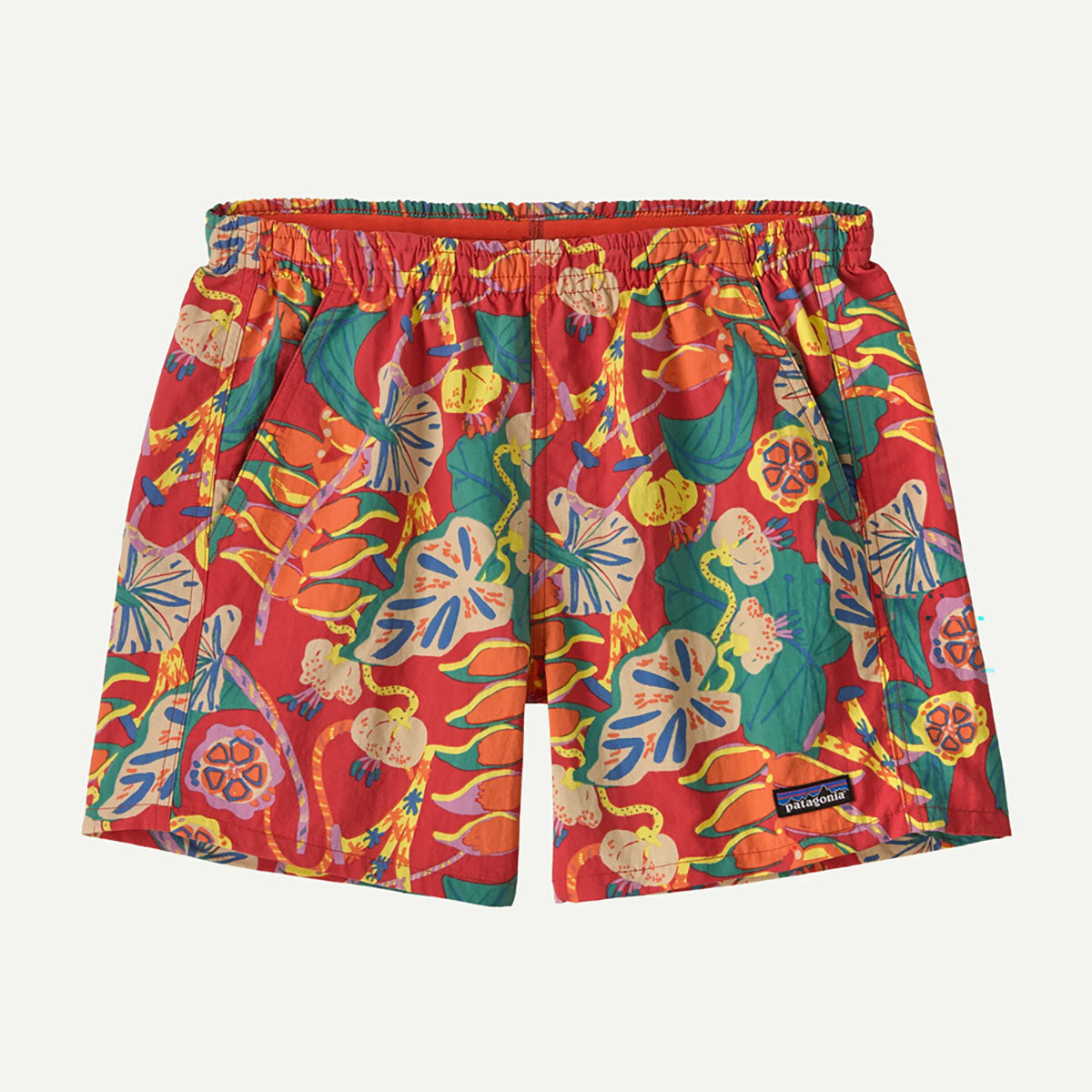 Patagonia Womens Baggies Shorts - 5 in. Tropiclimb: Hot Ember