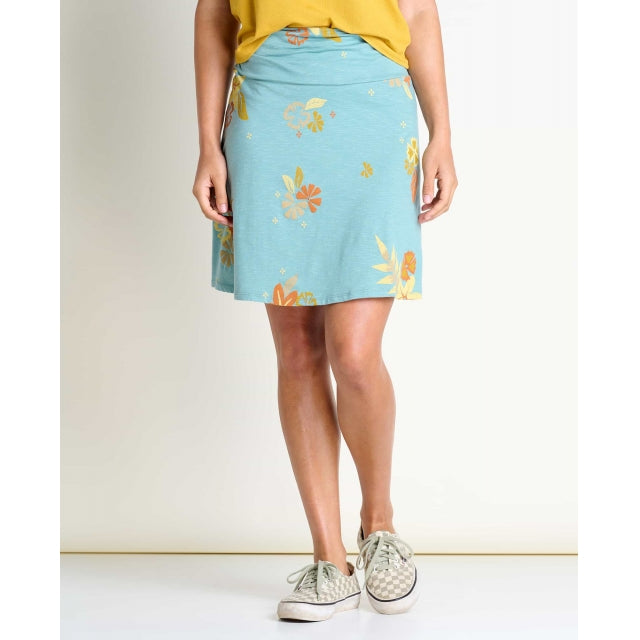 Toad&amp;Co. Womens Chaka Skirt 469 Mineral g Floral Print / L