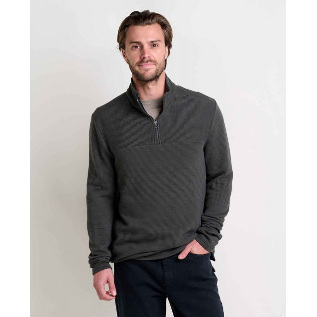Toad&Co. Men's Moonwalk 1/4 Zip Pullover 938 Washed Black