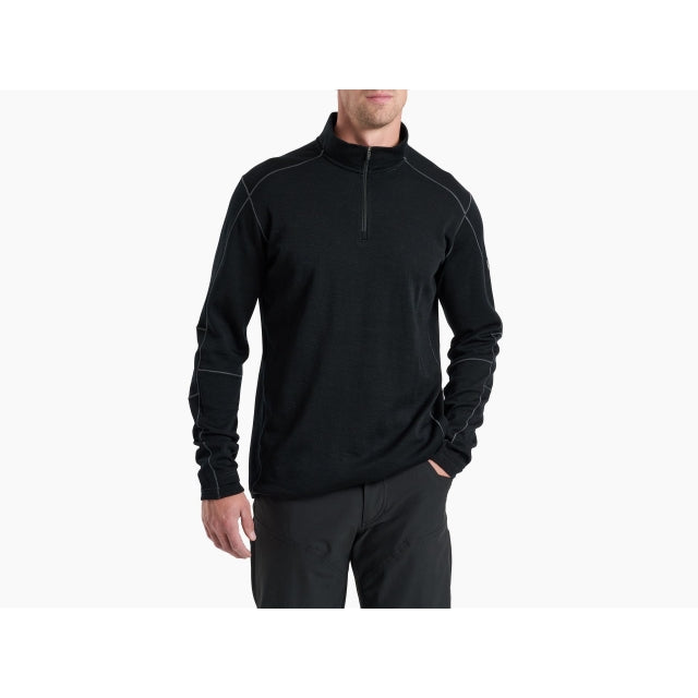 Kuhl Men&#39;s Invigoratr Merino 1/4 Zip RV Raven