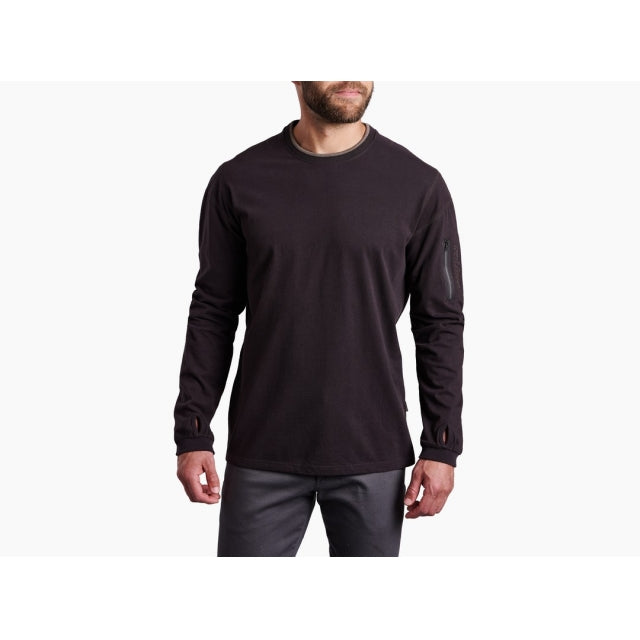 Kuhl Mens Kommando Crew Black Coffee