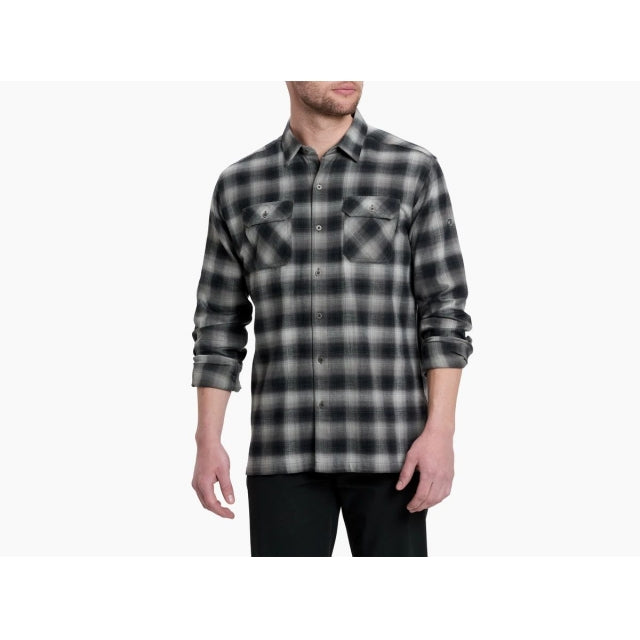 Kuhl Men&#39;s Dillingr Flannel Shirt IRMN Iron Mountain