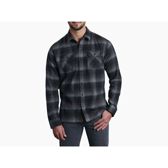 Kuhl Men&#39;s Dillingr Flannel Shirt BRNI Brushed Nickel