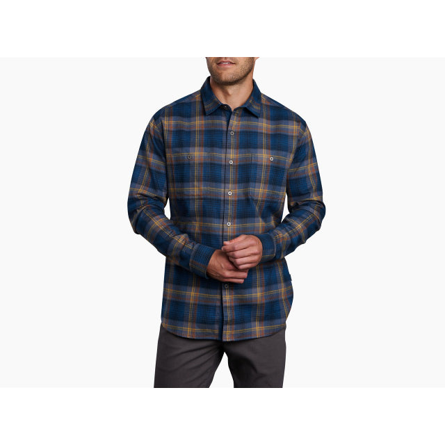 Kuhl Men&#39;s Fugitive Flannel Shirt MDHV Midnight Harvest