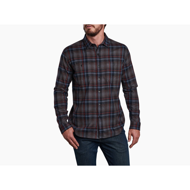 Kuhl Men&#39;s Fugitive Flannel Shirt RSM Rustic Smoke