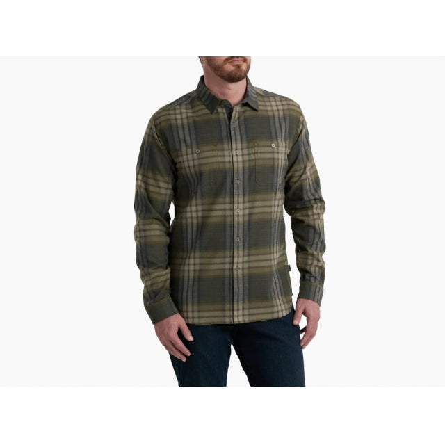 Kuhl Mens Fugitive Flannel Shirt SMSG Smokey Sage