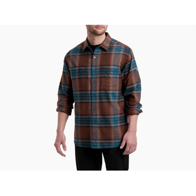 Kuhl Men&#39;s Fugitive Flannel Shirt BONF Bonfire