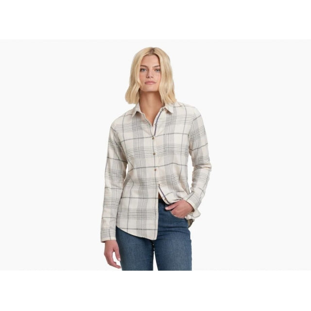 Kuhl Women&#39;s Kamila Flannel NA Natural