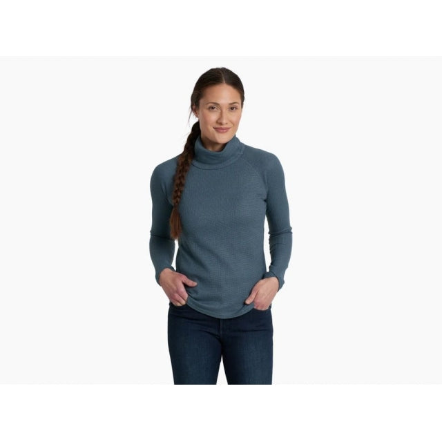 Kuhl Womens Petra Turtleneck MNBL Mineral Blue