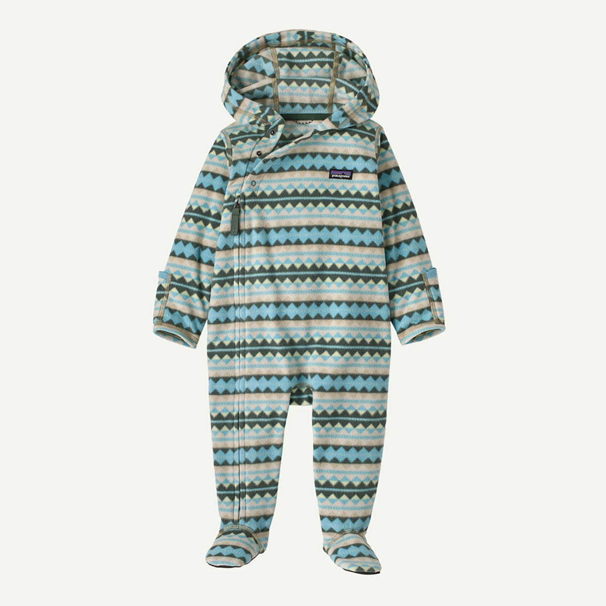 Patagonia Infant Micro D Bunting Diamond Stripe: Snowmelt Blue