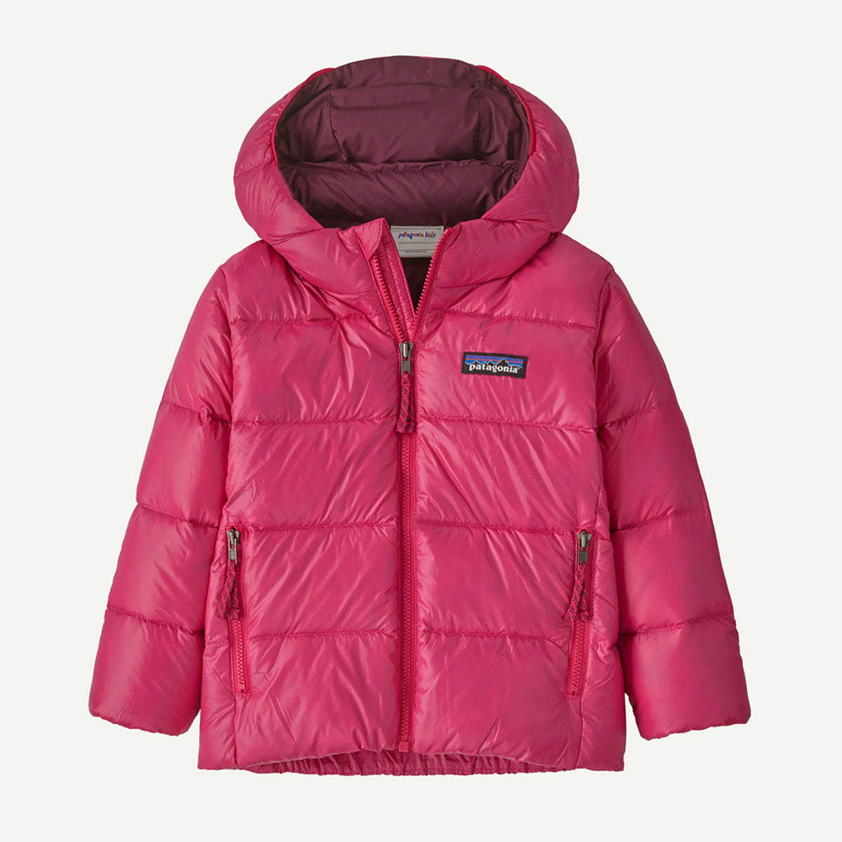 Patagonia Baby Hi-Loft Down Sweater Hoody Punchy Pink