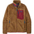 Patagonia Women's Classic Retro-X Jacket NBWA Nest Brown w/ Wax Red