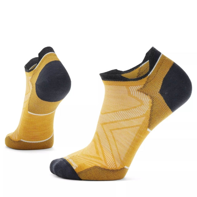 Smartwool Men&#39;s Run Zero Cushion Low Ankle Socks K11 Honey Gold