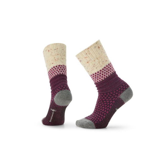 Smartwool Women&#39;s Everyday Popcorn Cable Crew Socks B88 ulti Donegal / M