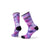 Smartwool Athletic Far Out Tie Dye Print Targeted Cushion Crew Socks L90 Purple Iris