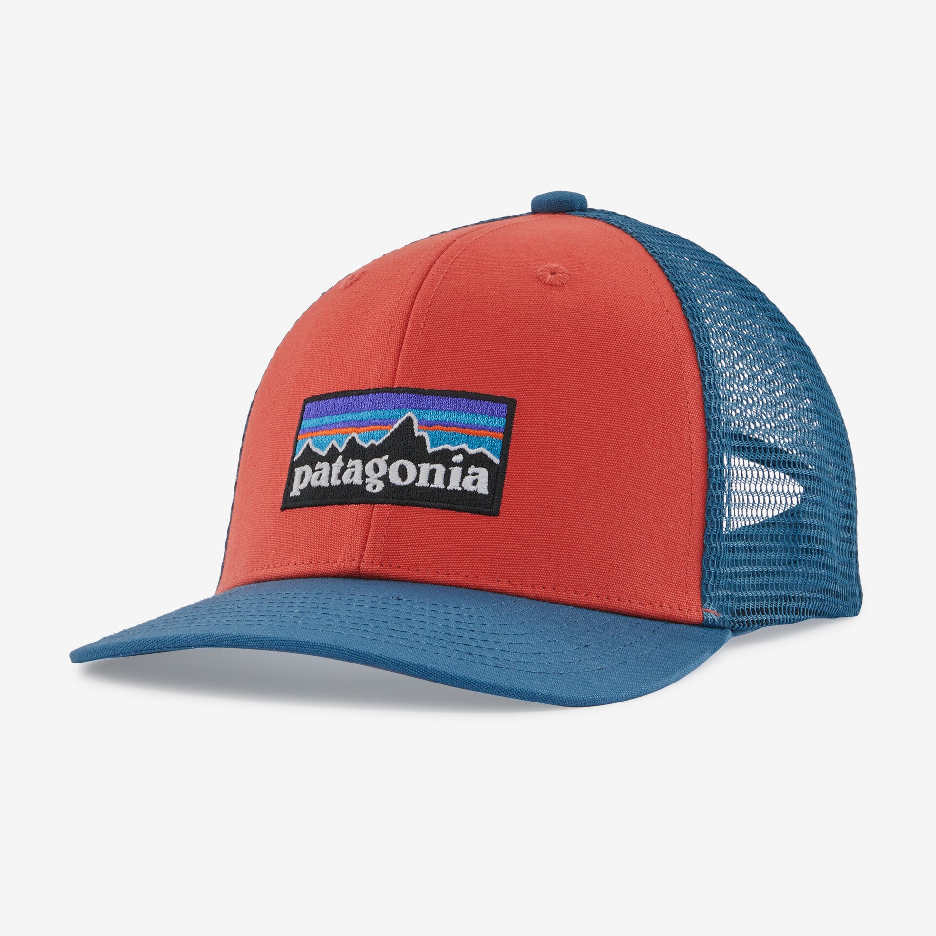 Patagonia Kids' Trucker Hat P-6 Logo: Sumac Red