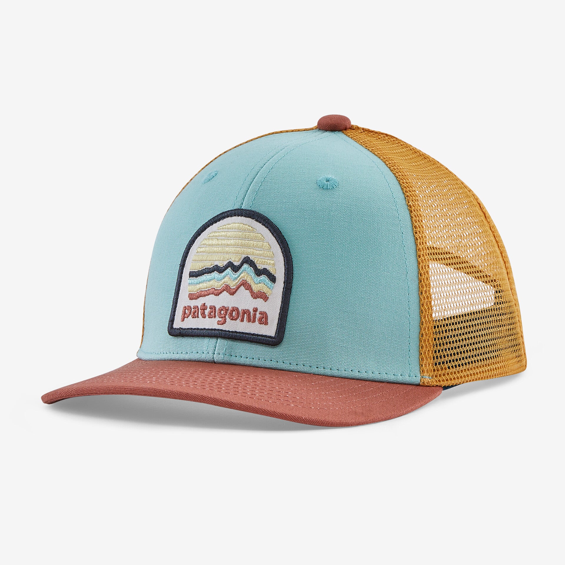 Patagonia Kids' Trucker Hat Ridge Rise Moonlight: Skiff Blue
