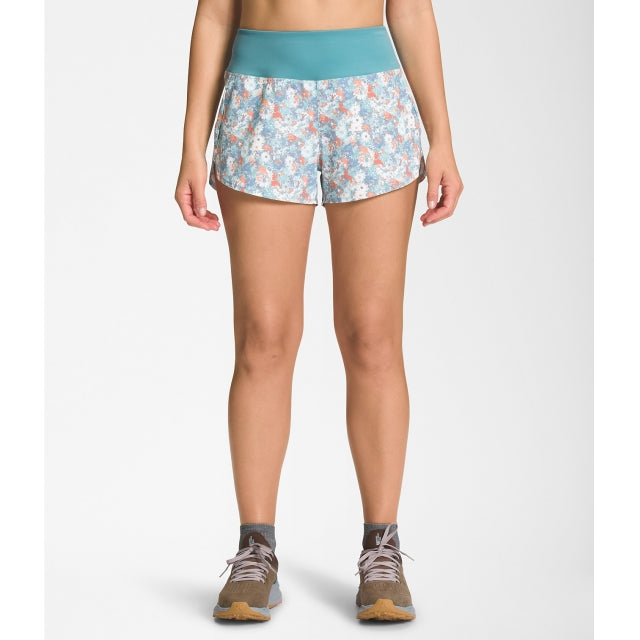 The North Face W Arque 3 Short - Reg IP8 Reef Waters Daisy Print