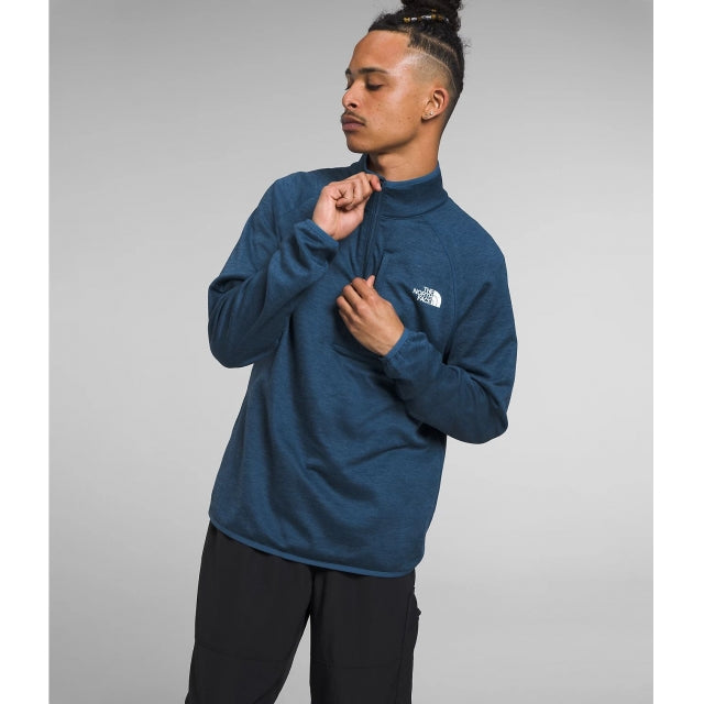 The North Face Men&#39;s Canyonlands ½ Zip 8U0 Shady Blue Heather-NPF