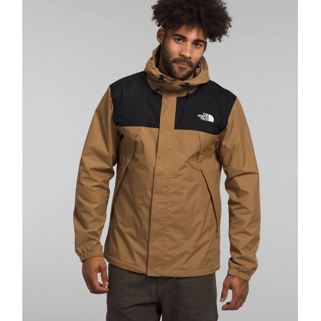 The North Face Mens Antora Jacket 4HK Utility Brown/TNF Black-NPF