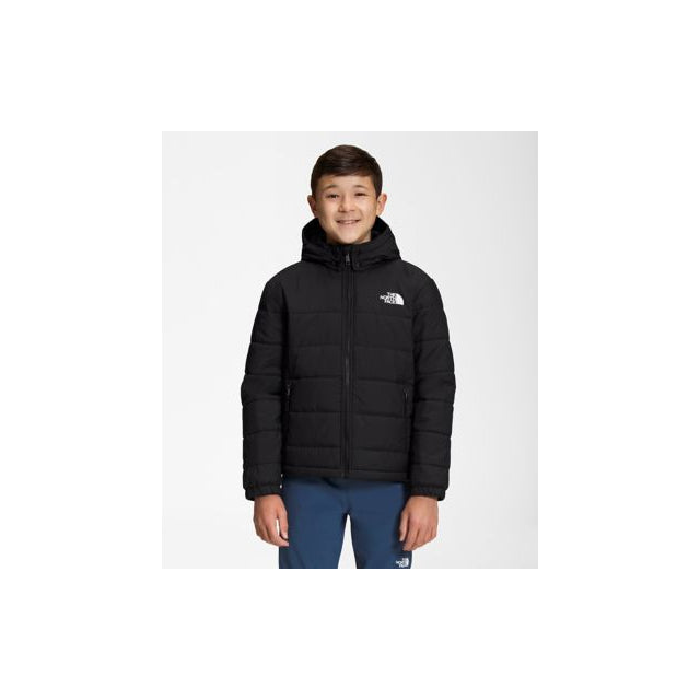 The North Face Boys&#39; Reversible Mount Chimbo Full Zip Hooded Jacket JK3 TNF Black