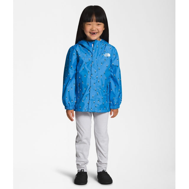 The North Face Kids' Antora Rain Jacket Blue Floral Print