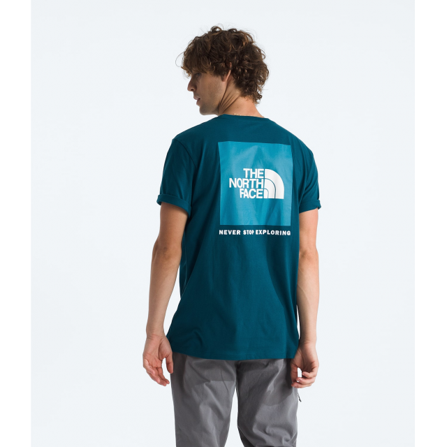 The North Face Men&#39;s S/S Box NSE Tee 1NO Midnight Petrol