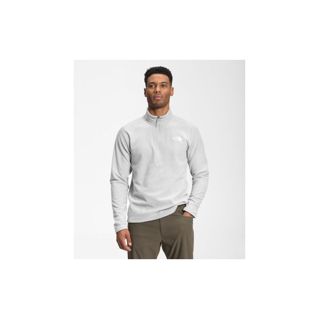 The North Face Mens Textured Cap Rock 1/4 Zip DYX TNF Light Grey Heather