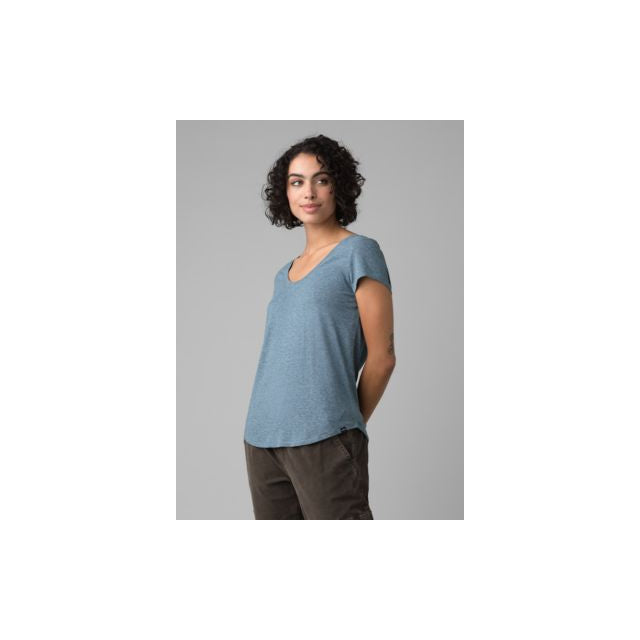 Prana Women&#39;s Cozy Up Scoop Neck Tee 400 Nightshade Heather