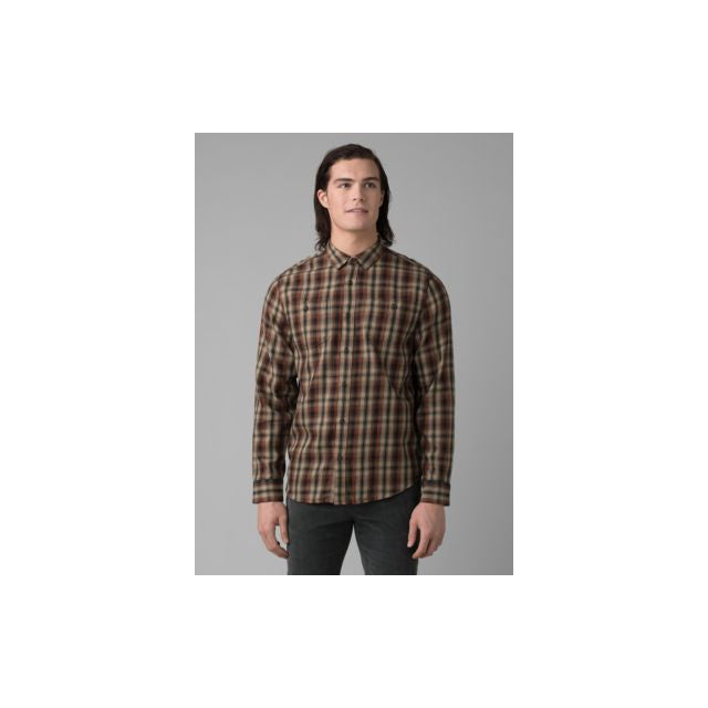 Prana Men&#39;s Dolberg Flannel Shirt 251 Sandbar