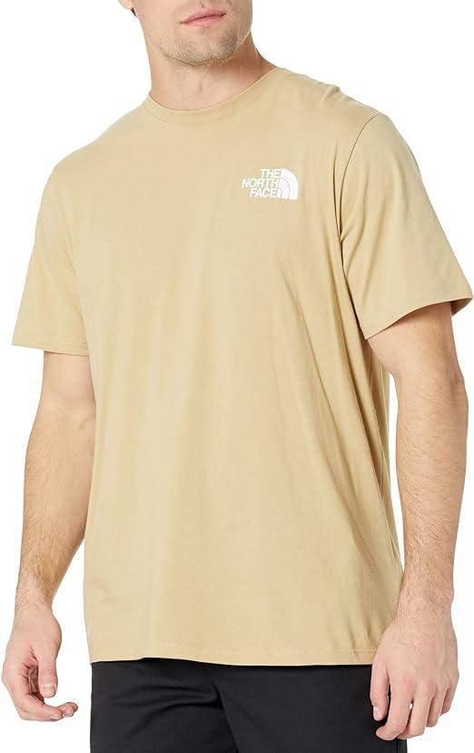 The North Face Men&#39;s S/S Box NSE Tee Khaki tone/TNF Black / S