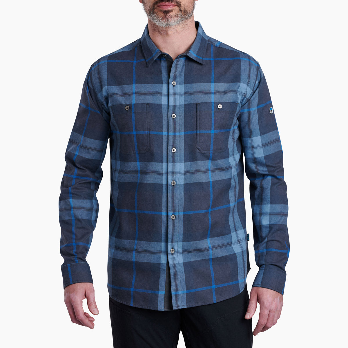 Kuhl Men's Fugitive Flannel Shirt Blue Storm