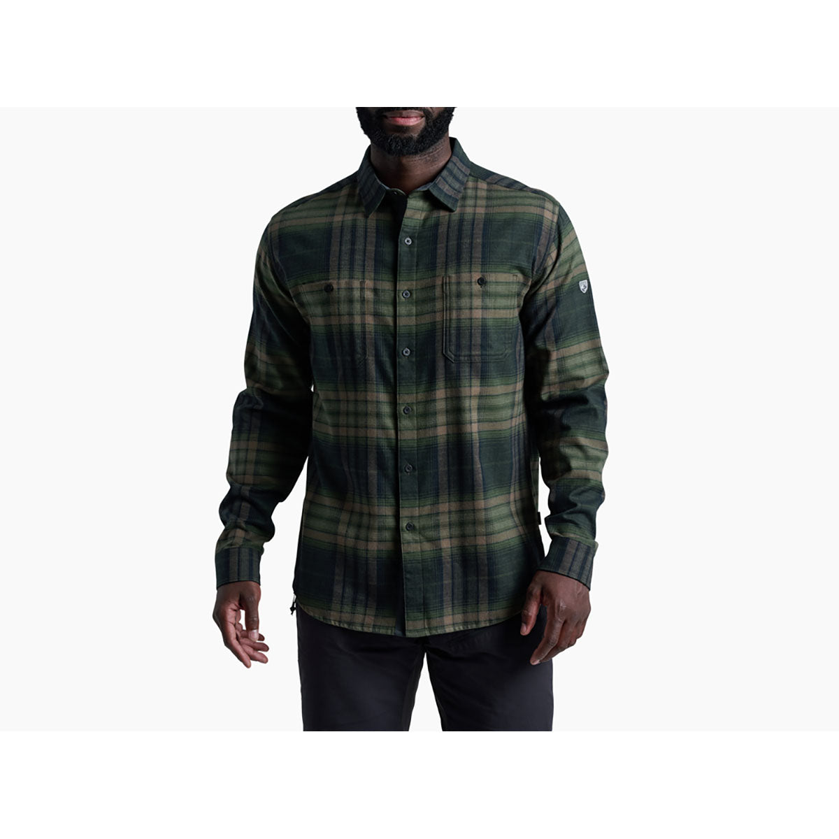 Kuhl Mens Fugitive Flannel Shirt Dark Forest