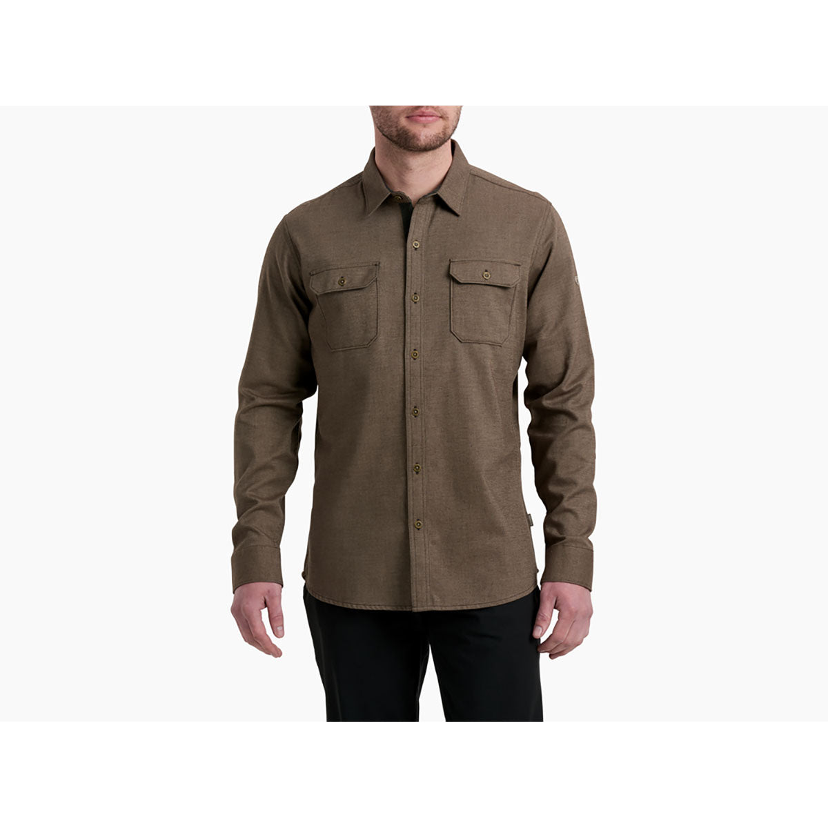 Kuhl Mens Descendr Flannel Shirt Sand Storm