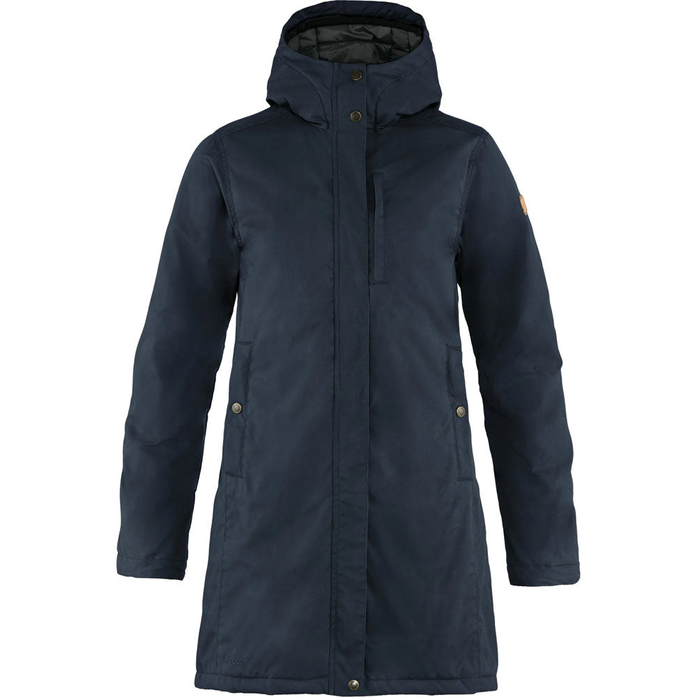 Fjallraven Women&#39;s Kiruna Padded Parka Dark Navy