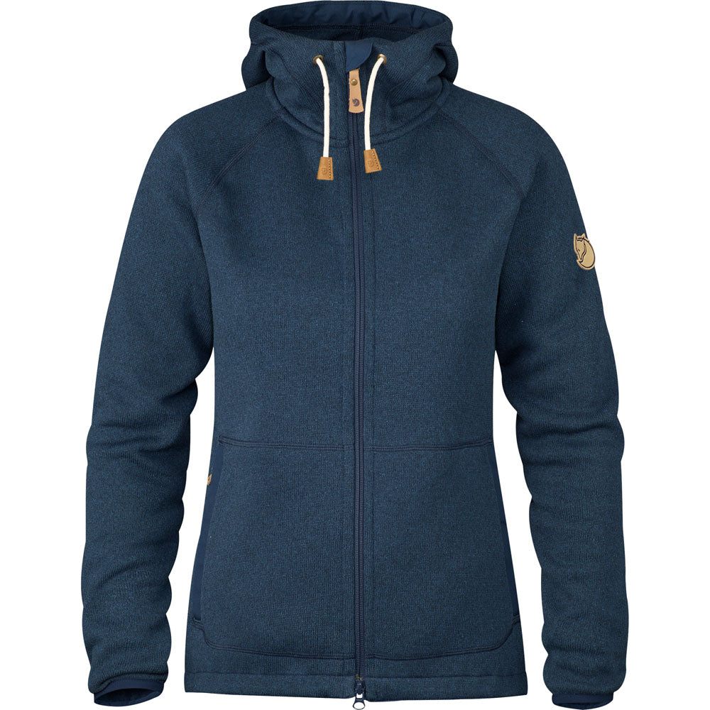 Fjallraven Women's Ovik Fleece Hoodie Navy