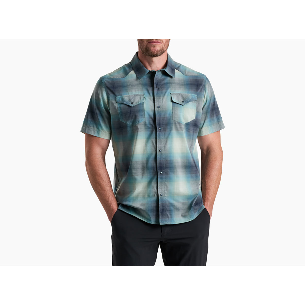 Kuhl Mens Konquer Short Sleeve Sea Green