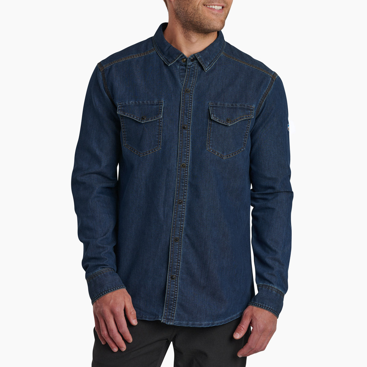 Kuhl Men&#39;s Desperado Long Sleeve Vintage Blue