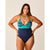 Carve Designs Womens Dahlia One Piece Blue Oasis/Navy