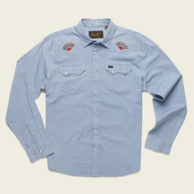 Howler Brothers Men&#39;s Crosscut Deluxe Snapshirt CHM Sunbeams