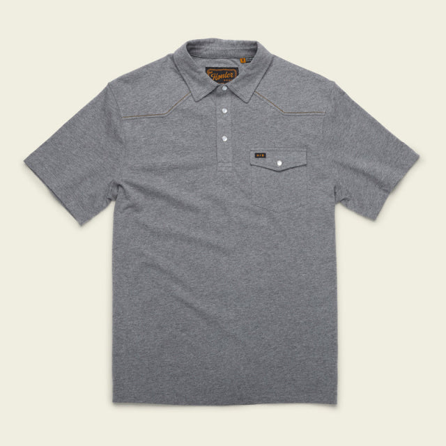 Howler Brothers Mens Ranchero Polo DEE Deep Grey Heather