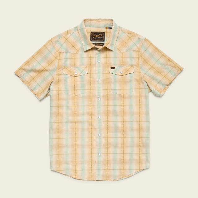 Howler Brothers Mens H Bar B Snapshirt PRA Prairie Plaid: Gold