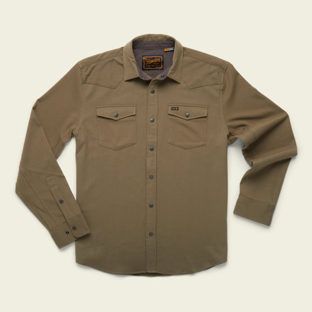 Howler Brothers Men&#39;s Stockman Stretch Snapshirt MOU Mountain Green