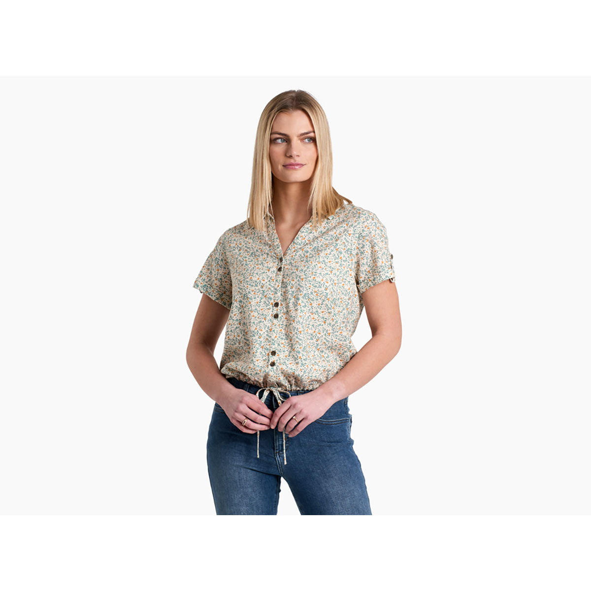 Kuhl Womens Liliana Short Sleeve Natural