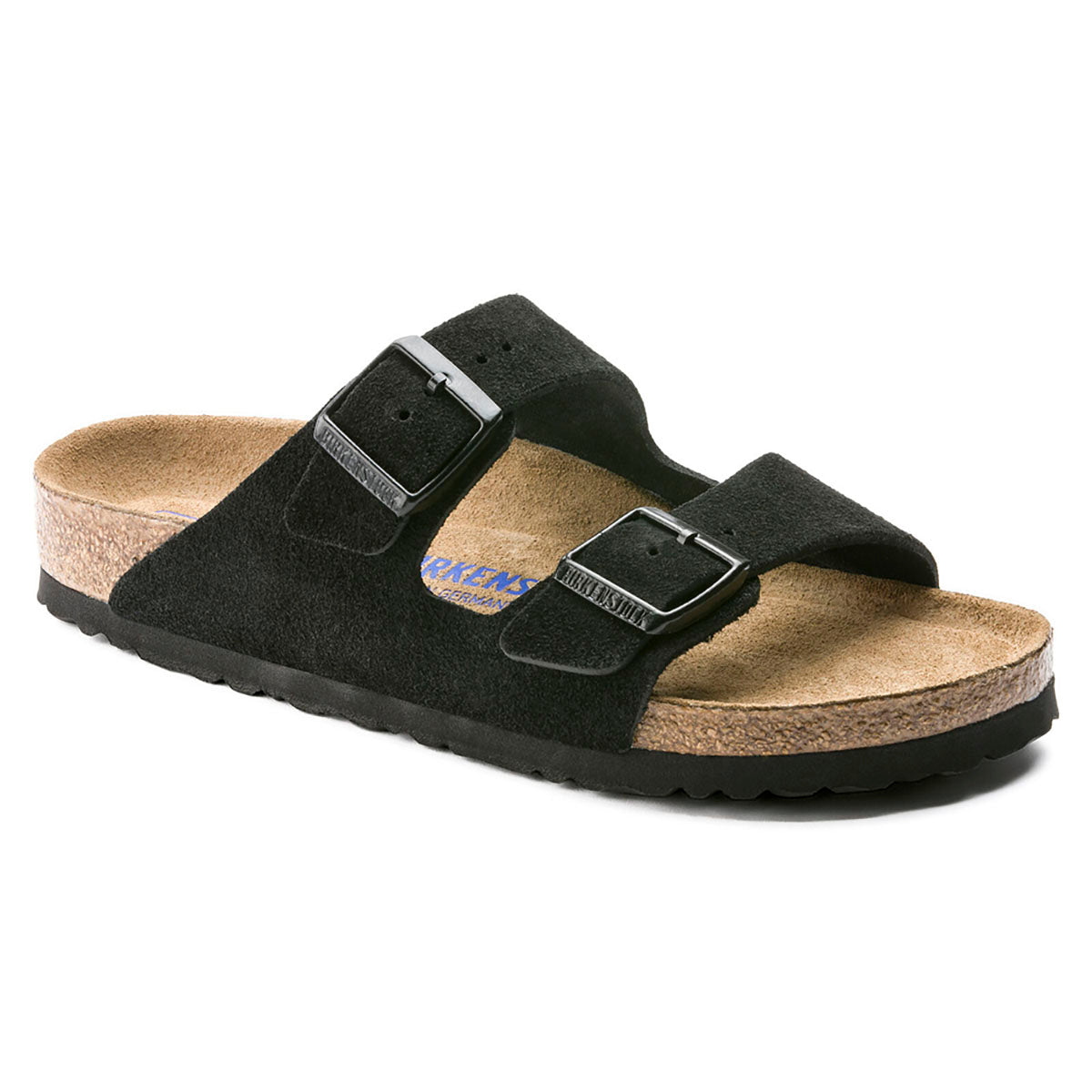 Birkenstock Arizona Soft Footbed Suede Leather - Regular Black