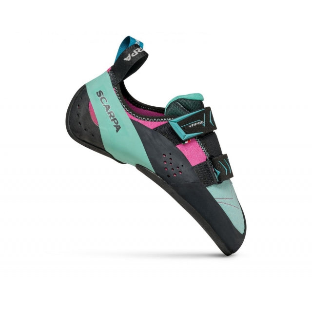 Scarpa Women&#39;s Vapor V Climbing Shoe DalAqua Dahlia/Aqua