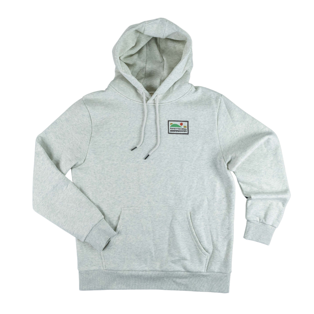 Fayettechill Abstract Ozark Hoodie Ash Heather
