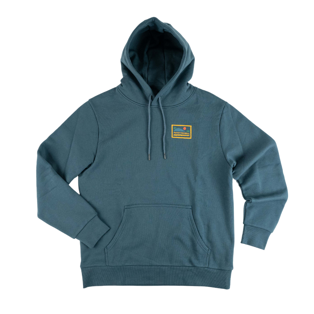 Fayettechill Abstract Ozark Hoodie Peak Blue