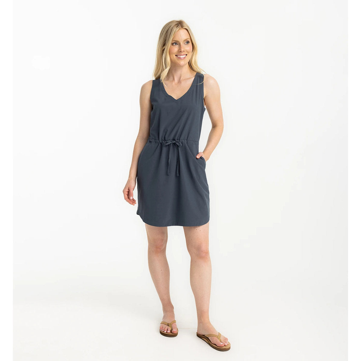 Free Fly Apparel Women&#39;s Breeze Dress Blue Dusk II