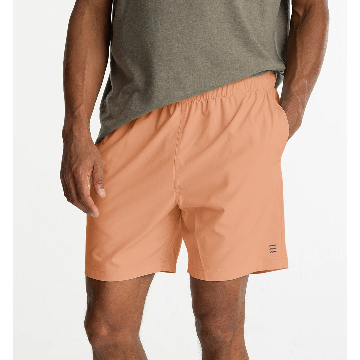 Free Fly Apparel Men&#39;s Breeze Short - 6&quot; Rust